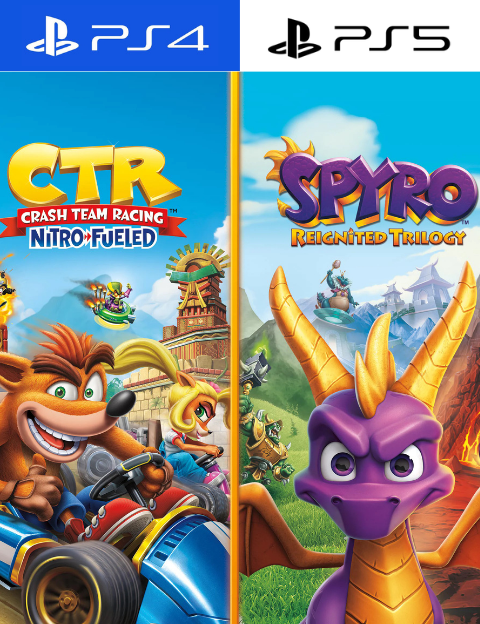 Crash Team Racing Nitro-Fueled + Spyro Game Bundle PS4 | PS5