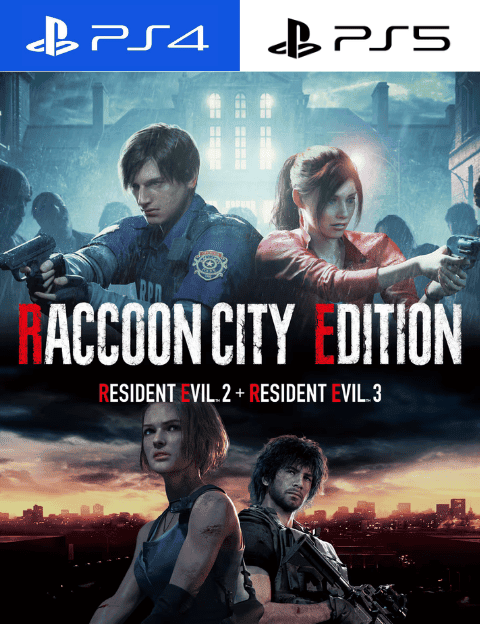 Juego Raccoon City Edición para PS4 y PS5, basado en Resident Evil 2 y 3, con gráficos y jugabilidad.